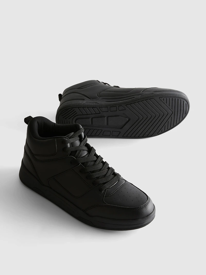 High-Top Lace-Up Sneakers