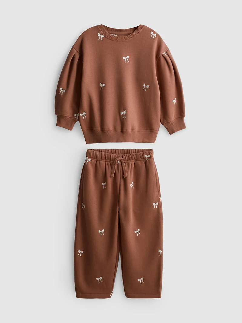 1-9yrs | Embroidered Sweatshirt and Joggers Set