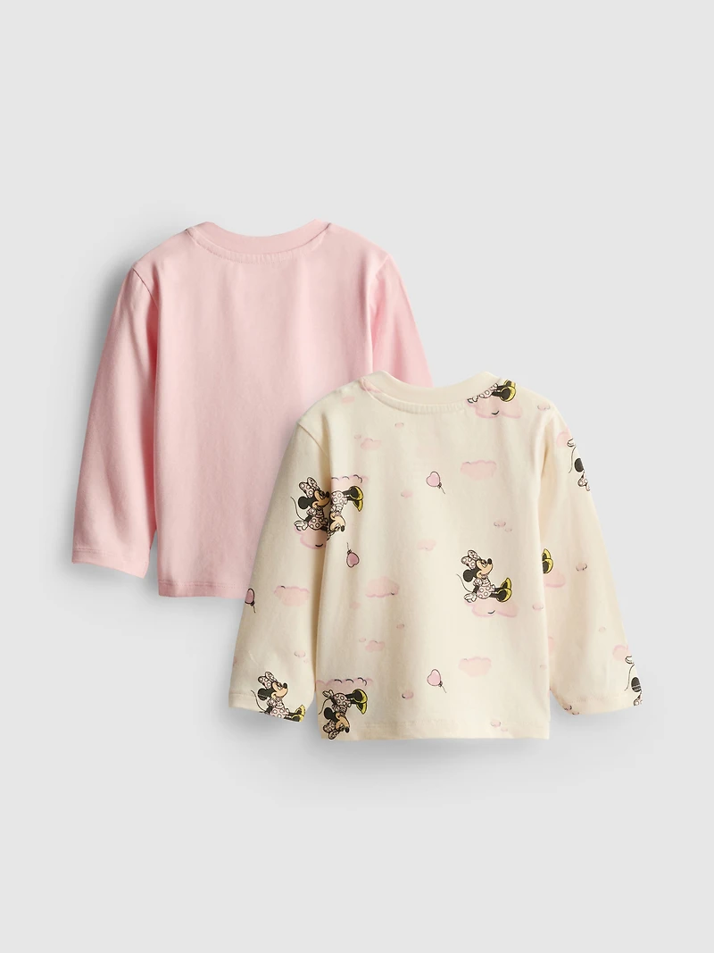 0-18mths | 2pk Disney’s Minnie Mouse Long Sleeve T-Shirts