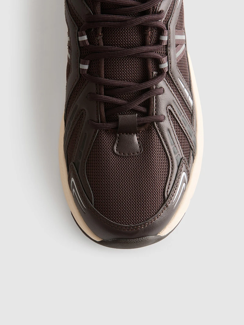Retro Multi-Panel Sneakers