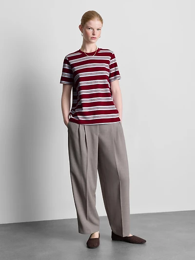 The Edit Striped Crew Neck T-Shirt