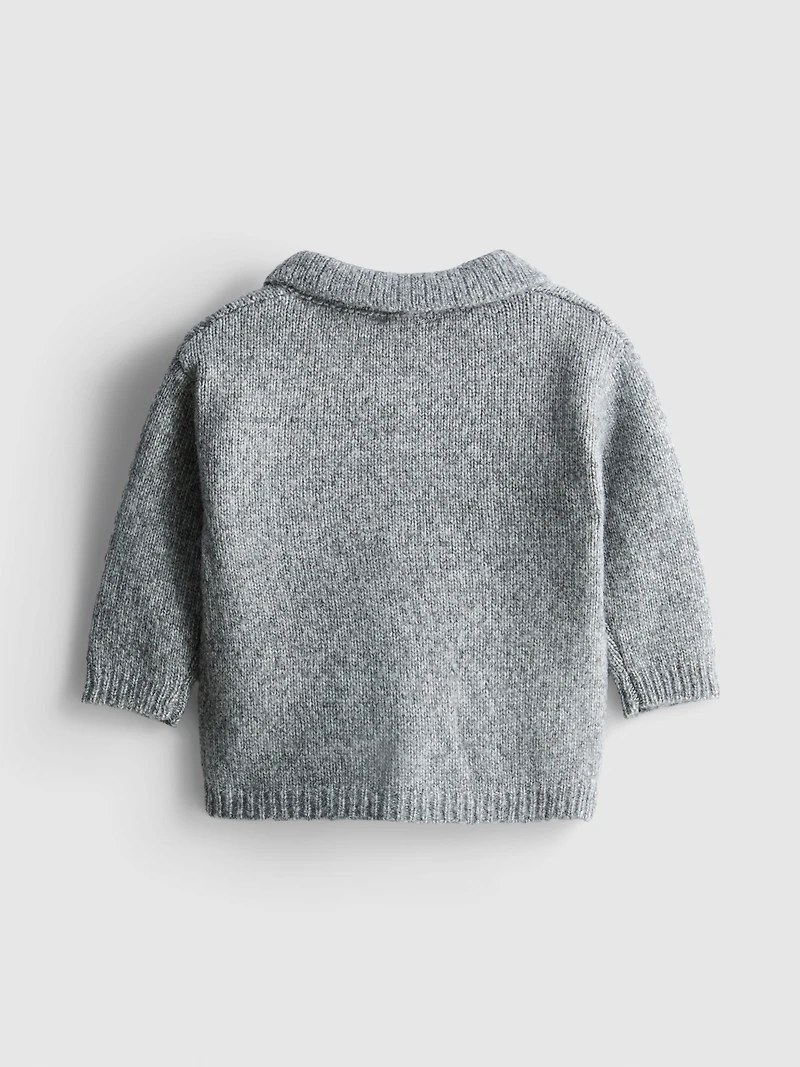 0-18mths | Dog Pocket Knit Cardigan