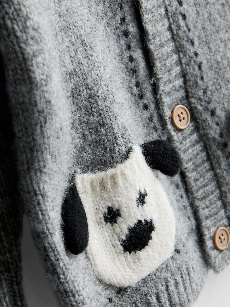 0-18mths | Dog Pocket Knit Cardigan