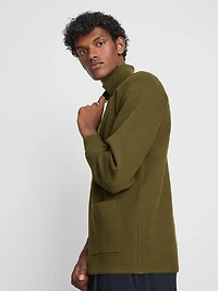 The Edit Knitted Harrington Jacket