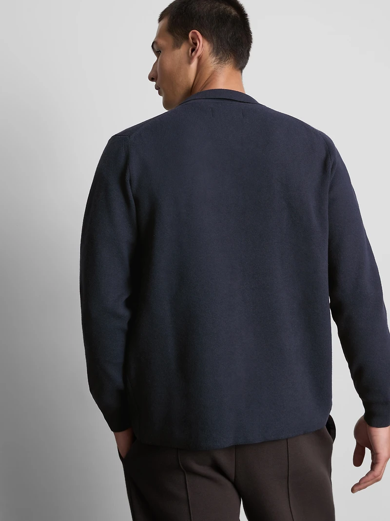 The Edit Knitted Harrington Jacket