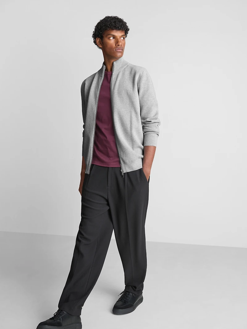 The Edit High-Neck Cardigan