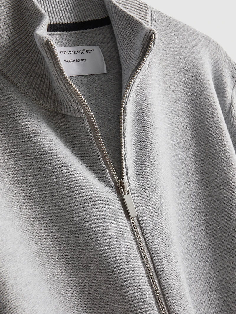 The Edit High-Neck Cardigan