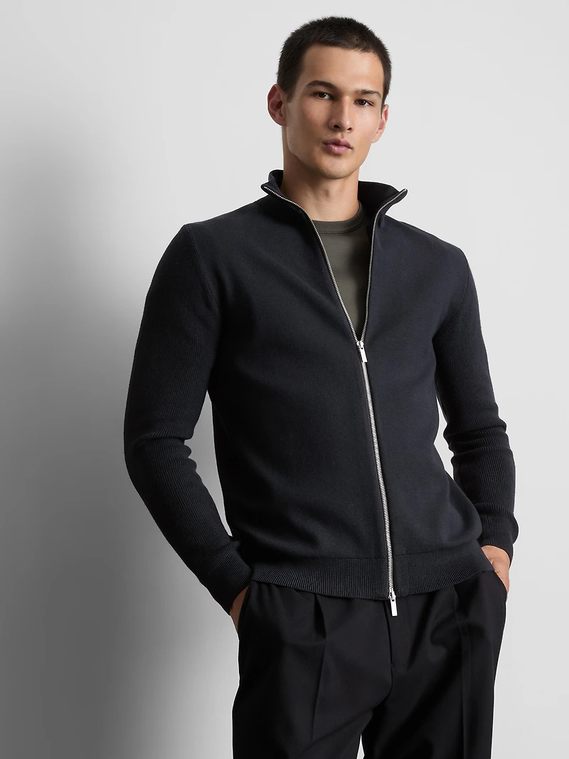 The Edit High-Neck Cardigan