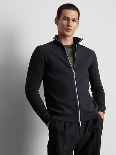 The Edit High-Neck Cardigan