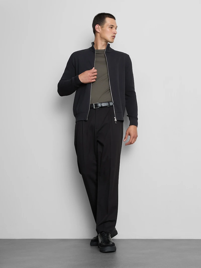 The Edit High-Neck Cardigan