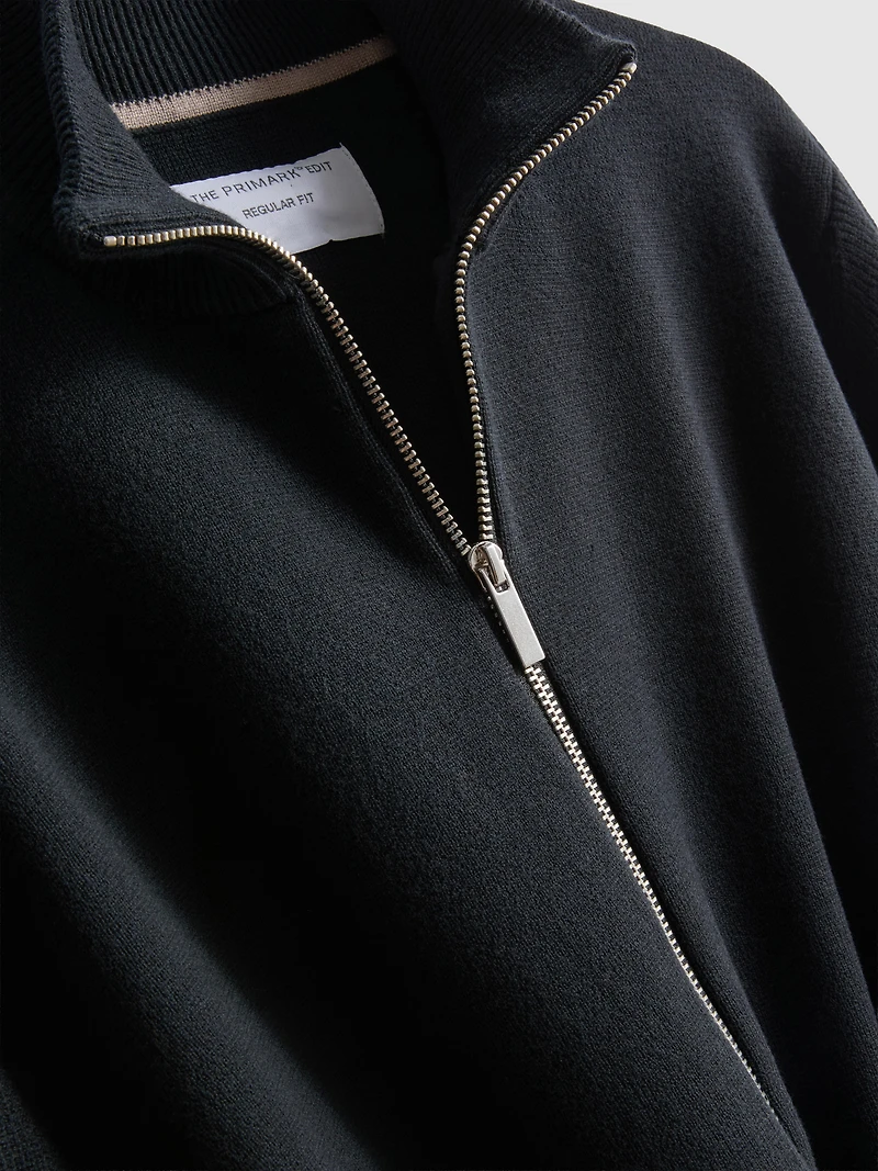 The Edit High-Neck Cardigan