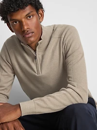 The Edit iQuarter-Zip Sweater