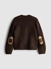 1-12yrs | The Edit Elbow Patch Cardigan
