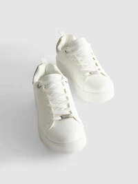 Embellished Lace-Up Sneakers
