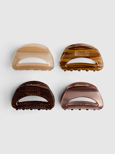 4pk Hair Claw Clips