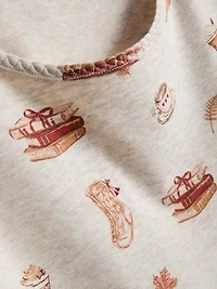 Fall Icons Pajama Top