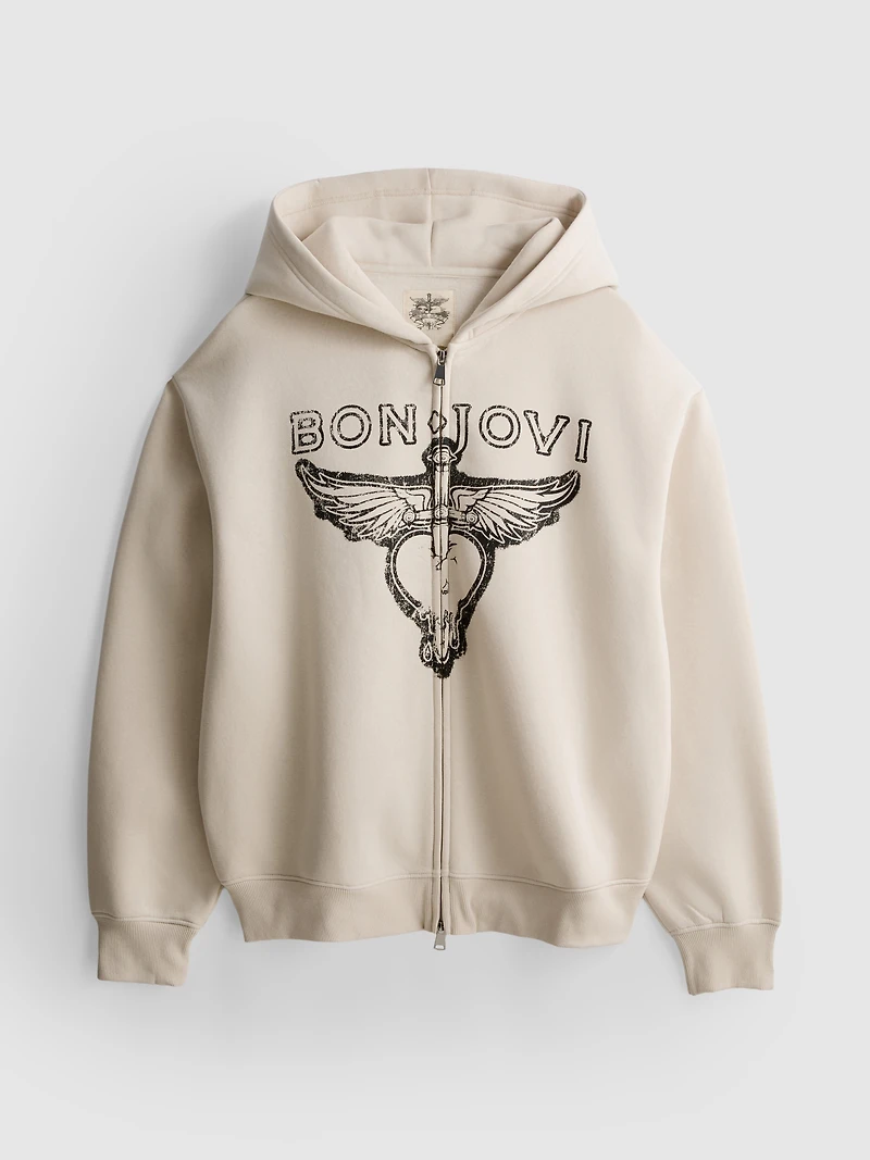 Bon Jovi Zip-Up Hoodie