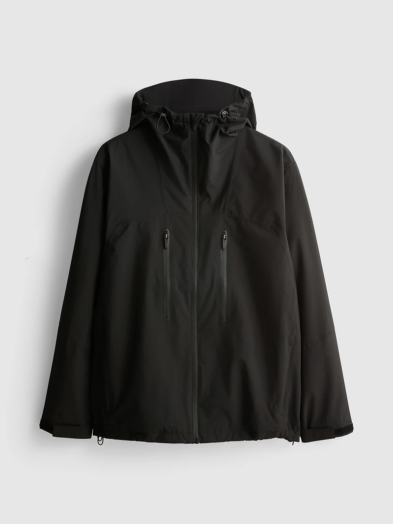 Hooded Zip Raincoat