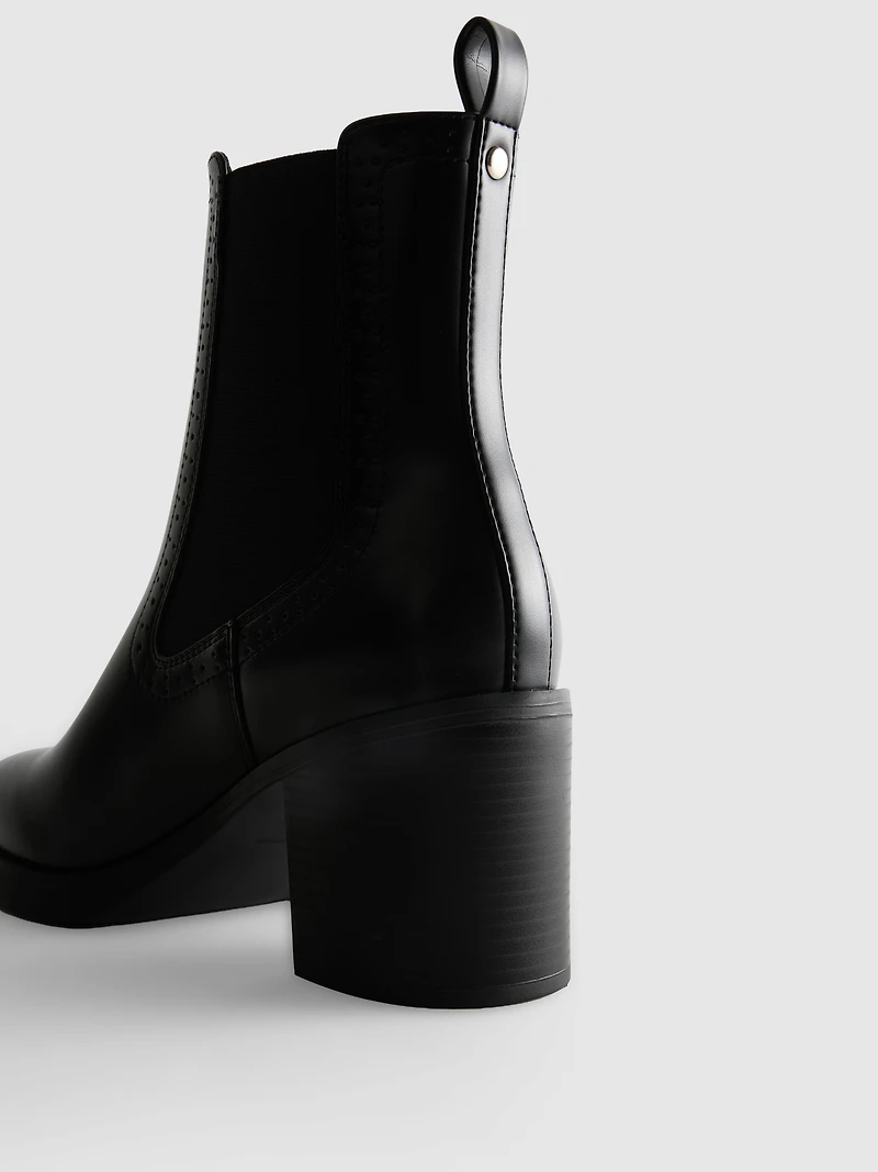 Block Heel Chelsea Boots