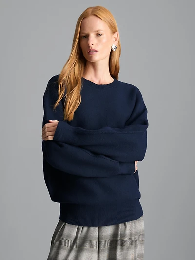Oversized Knitted Cocoon Sweater