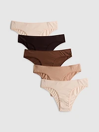 5pk Pure Cotton Skin Tone Brazilian Briefs
