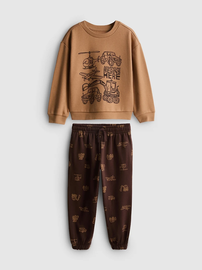 1-9yrs | Cotton-Rich Sweatshirt and Joggers Set