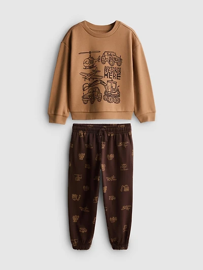 1-9yrs | Cotton-Rich Sweatshirt and Joggers Set