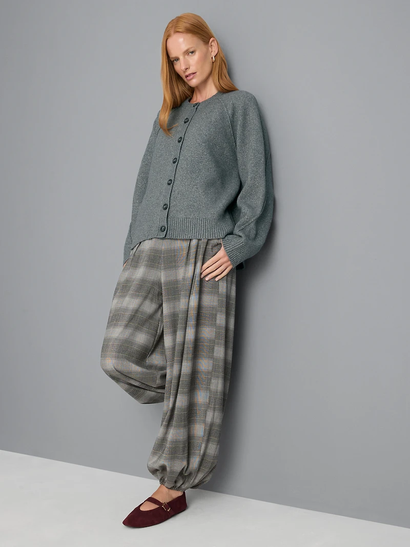 Relaxed Seam Detail Cardigan