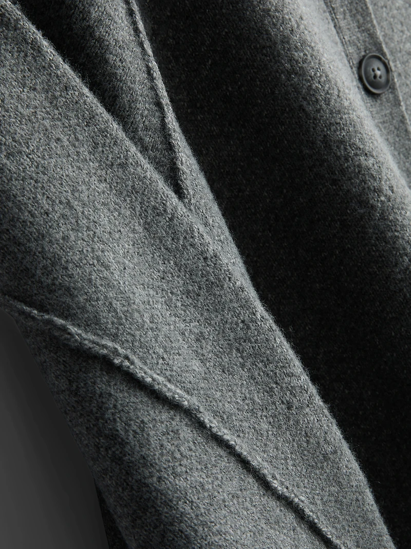 Relaxed Seam Detail Cardigan