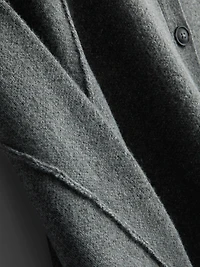 Relaxed Seam Detail Cardigan