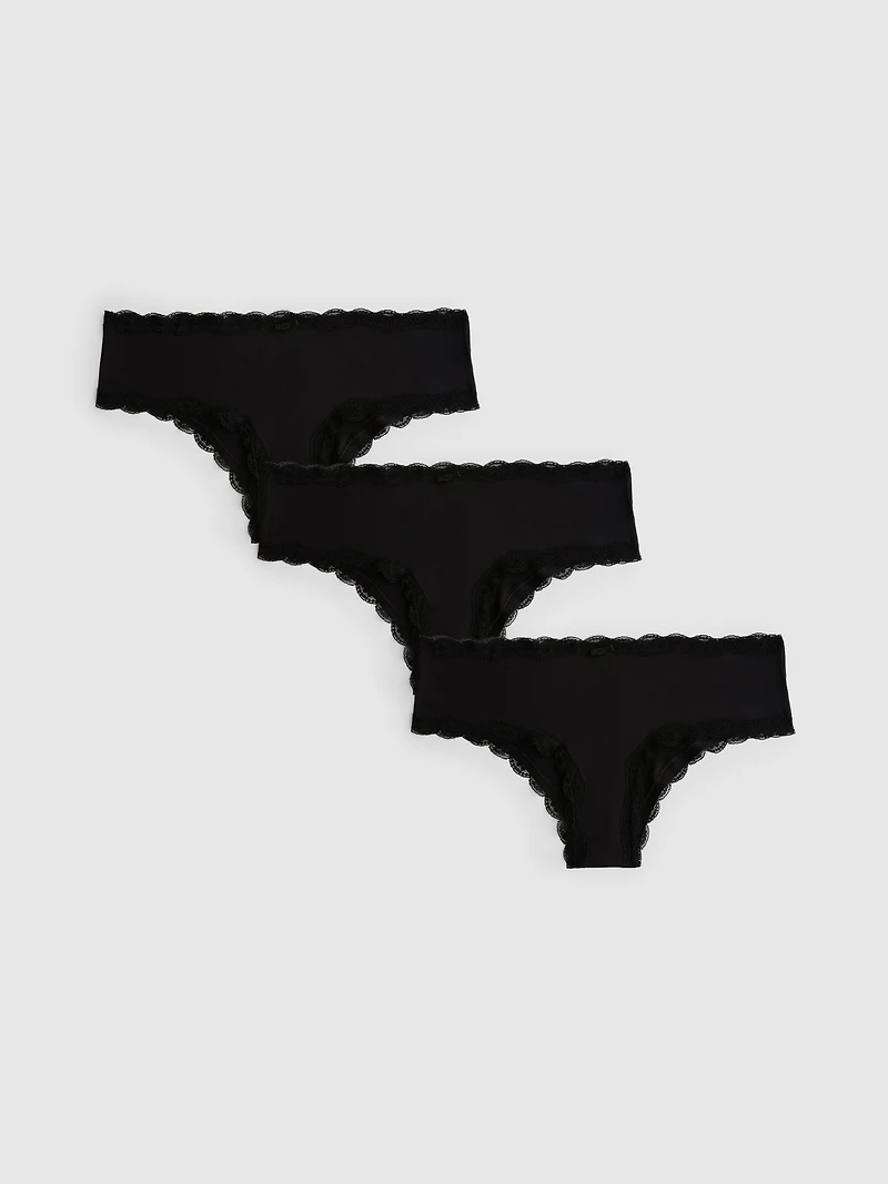 3pk Microfiber Hipster Briefs