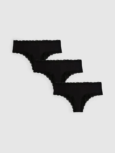 3pk Microfiber Hipster Briefs