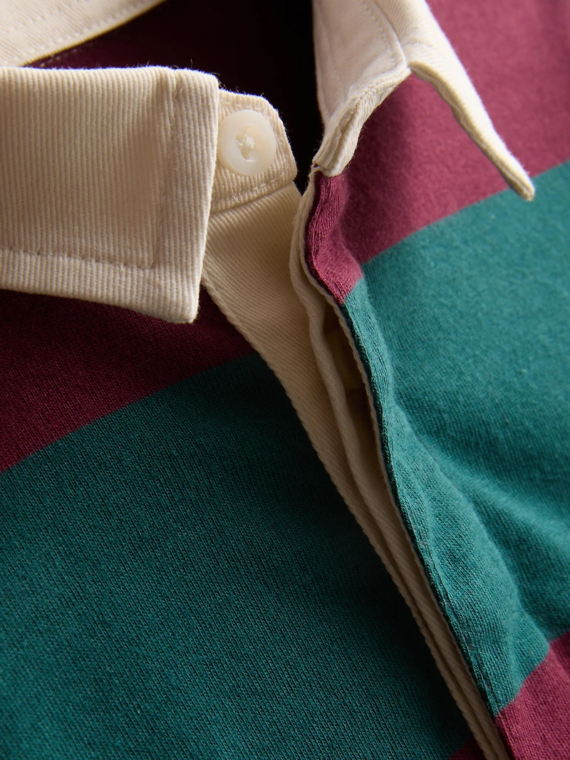 1-9yrs | Cotton Rich Stripe Rugby Shirt