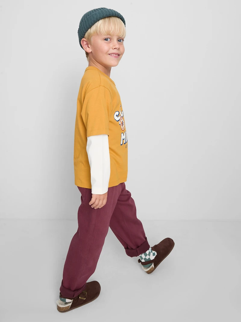 1-9yrs | Pure Cotton Layered Long Sleeve T-Shirt