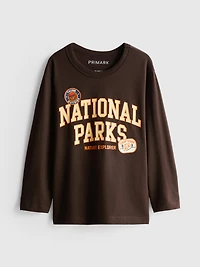 1-9yrs | Pure Cotton Long Sleeve T-Shirt