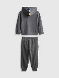 1-9yrs | Dinosaur Hoodie and Cuffed Joggers Set