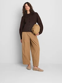 Sculpted Roundneck Cardigan