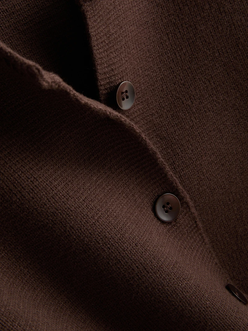 Sculpted Roundneck Cardigan