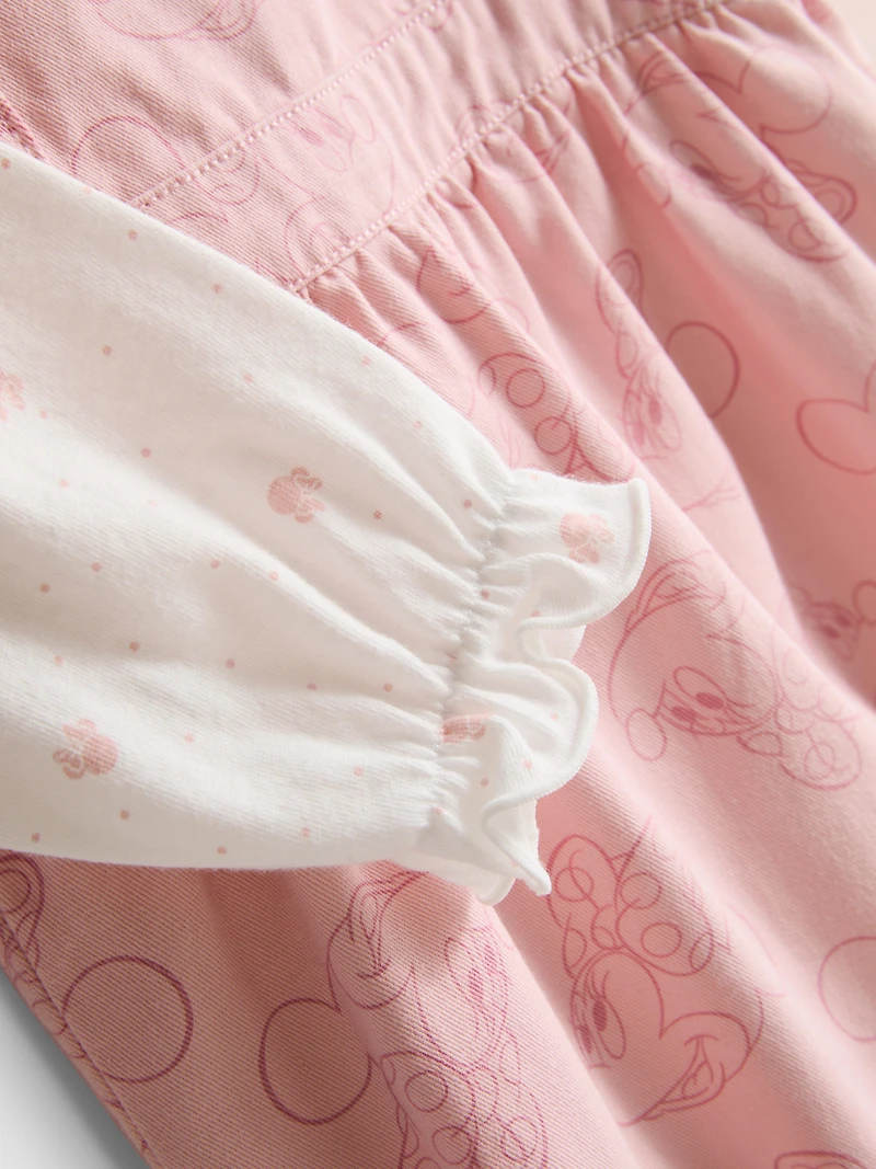 0-18mths | Disney’s Minnie Mouse Onesie and Overalls Newborn Set