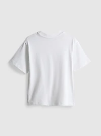 1-9yrs | Pure Cotton Stripe Textured T-Shirt
