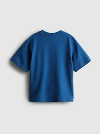 1-9yrs | Pure Cotton Stripe Textured T-Shirt