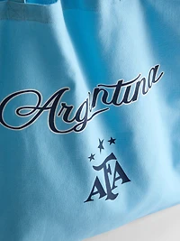 Argentina Football Canvas Tote