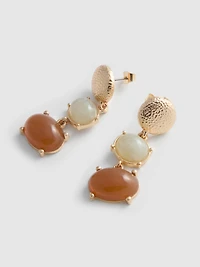 Stone Detail Drop Earrings