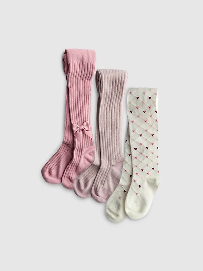 1.5-10yrs | 3pk Cotton Rich Ribbed Tights