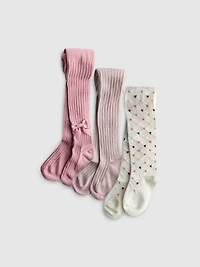 1.5-10yrs | 3pk Cotton Rich Ribbed Tights