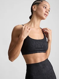 Snake Print Active Crop Top