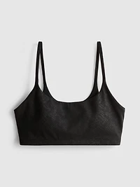 Snake Print Active Crop Top