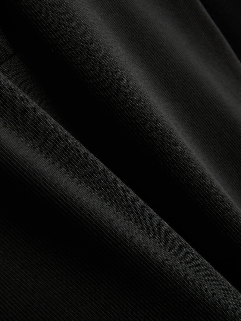 Ribbed Long Sleeve Henley Top