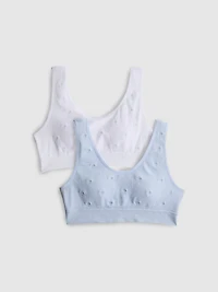 7-15yrs | 2pk Molded Crop Tops