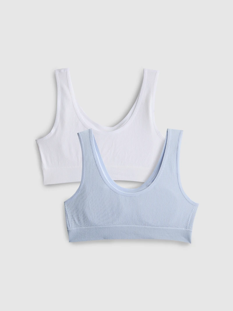 7-15yrs | 2pk Molded Crop Tops